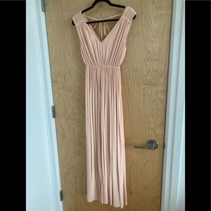 Madewell floor length pink dress